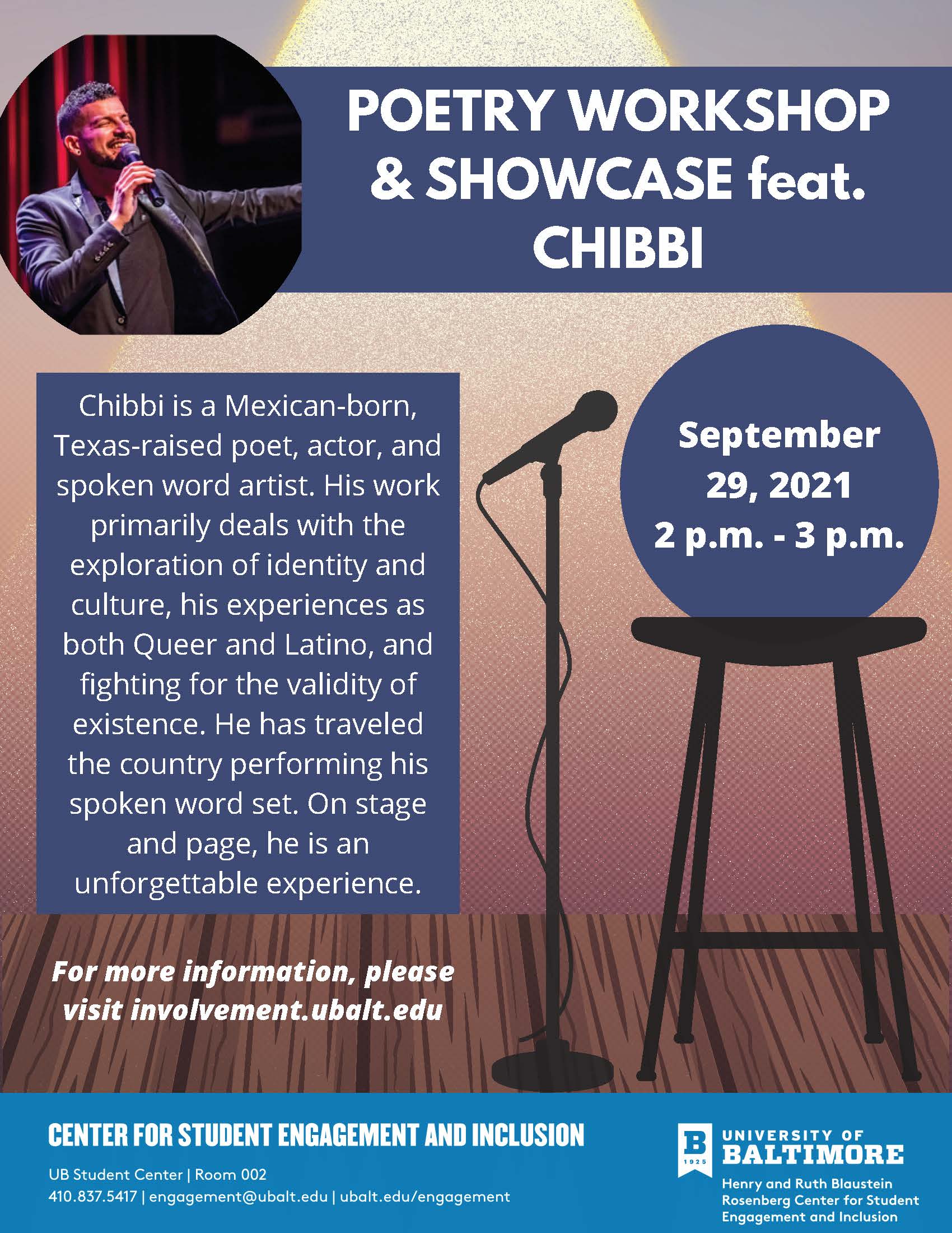 Poetry Workshop and Showcase feat. Chibbi